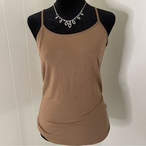 Brown spaghetti strap tank top
